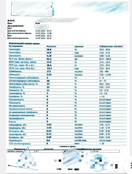 Общий анализ крови по форме 224 у